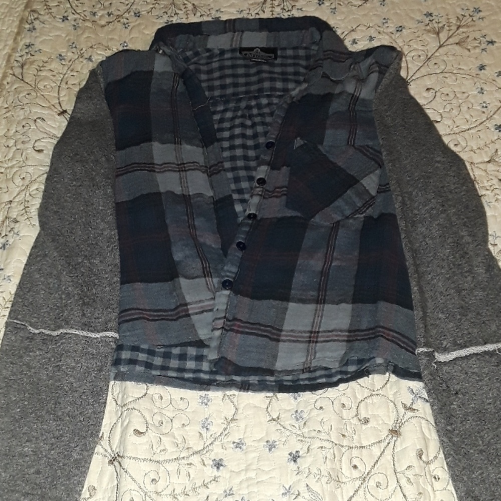 Flannel crop top